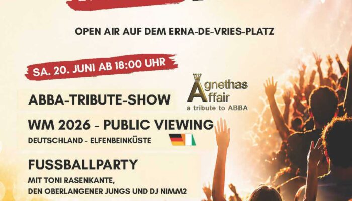 Lathener Mittsommertage 2026: ABBA-Show, WM 2026 Public Viewing & NDR 1 Kultbühne